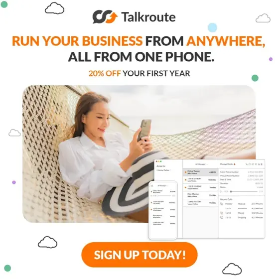 Talkroute active ad sample