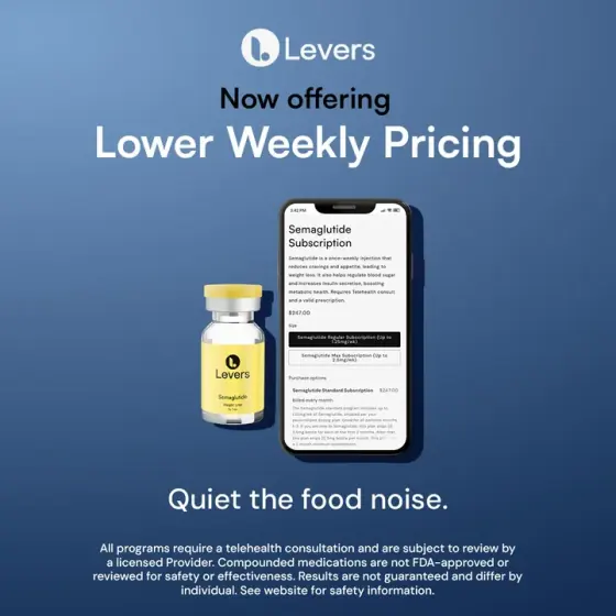 Levers active ad sample